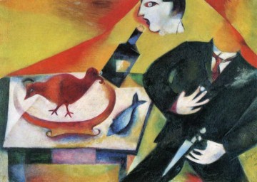 L’ivrogne contemporain de Marc Chagall Peinture à l'huile